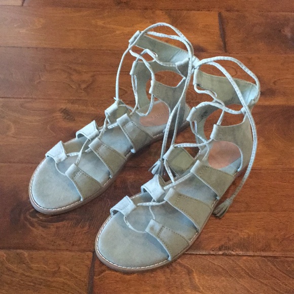 Old Navy Shoes - Old navy green lace up sandals